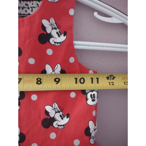 Disney Store Mickey Minnie Mouse Tutu Tulle Red Sleeveless Dress Sz 3 Polka Dot - Picture 10 of 13